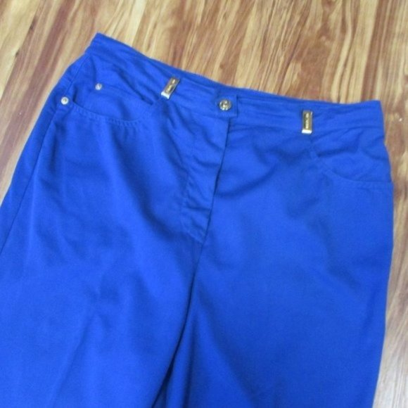 St John Sport Marie Gray Blue Pants 12 - Picture 2 of 5